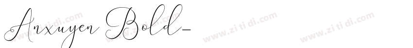 Anxuyen Bold字体转换
